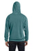 Comfort Colors 1567 Mens Hooded Sweatshirt Hoodie Blue Spruce Back