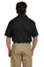 Dickies 1574 Mens Moisture Wicking Short Sleeve Button Down Shirt w/ Double Pockets Black Back