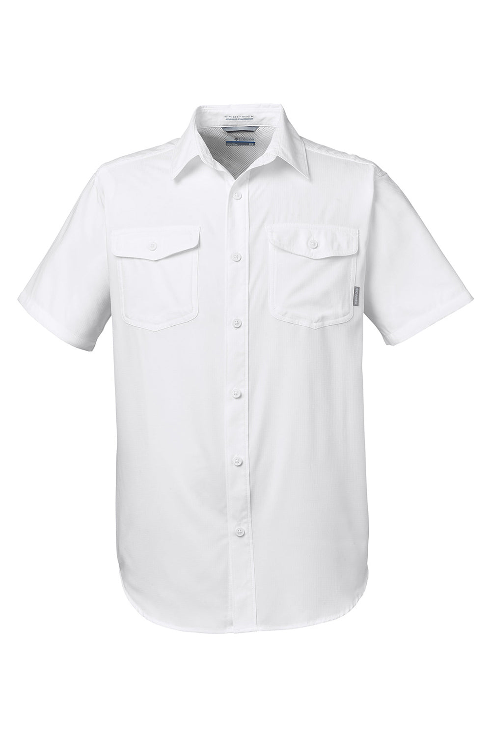 Columbia 1577761 Mens Utilizer II Short Sleeve Button Down Shirt White Flat Front
