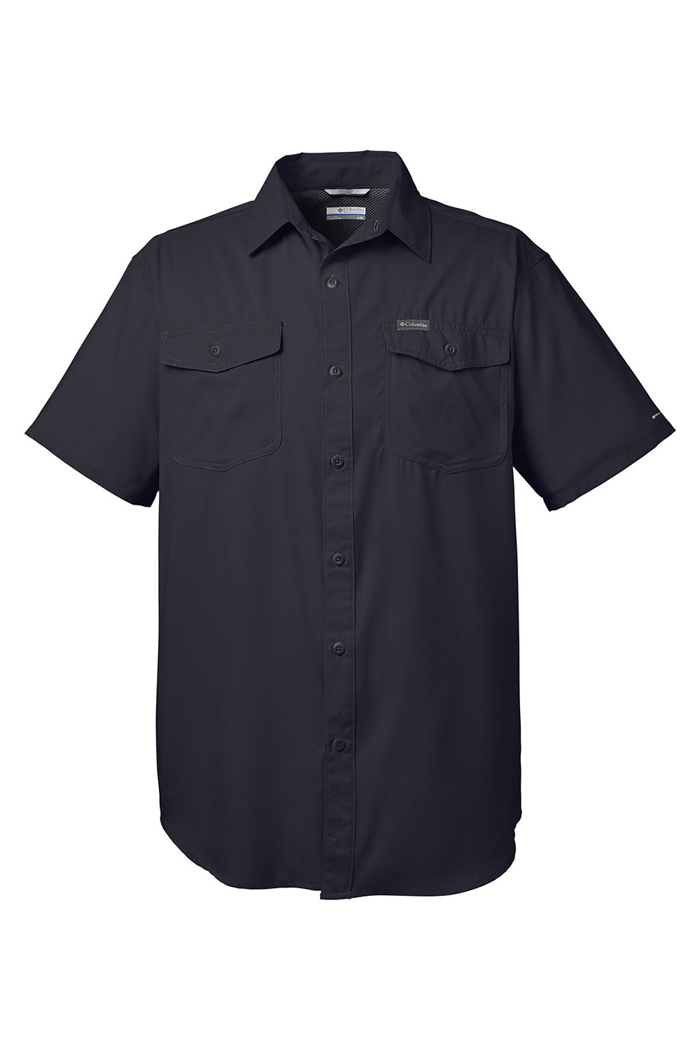 Columbia 1577761 Mens Utilizer II Short Sleeve Button Down Shirt Black Flat Front