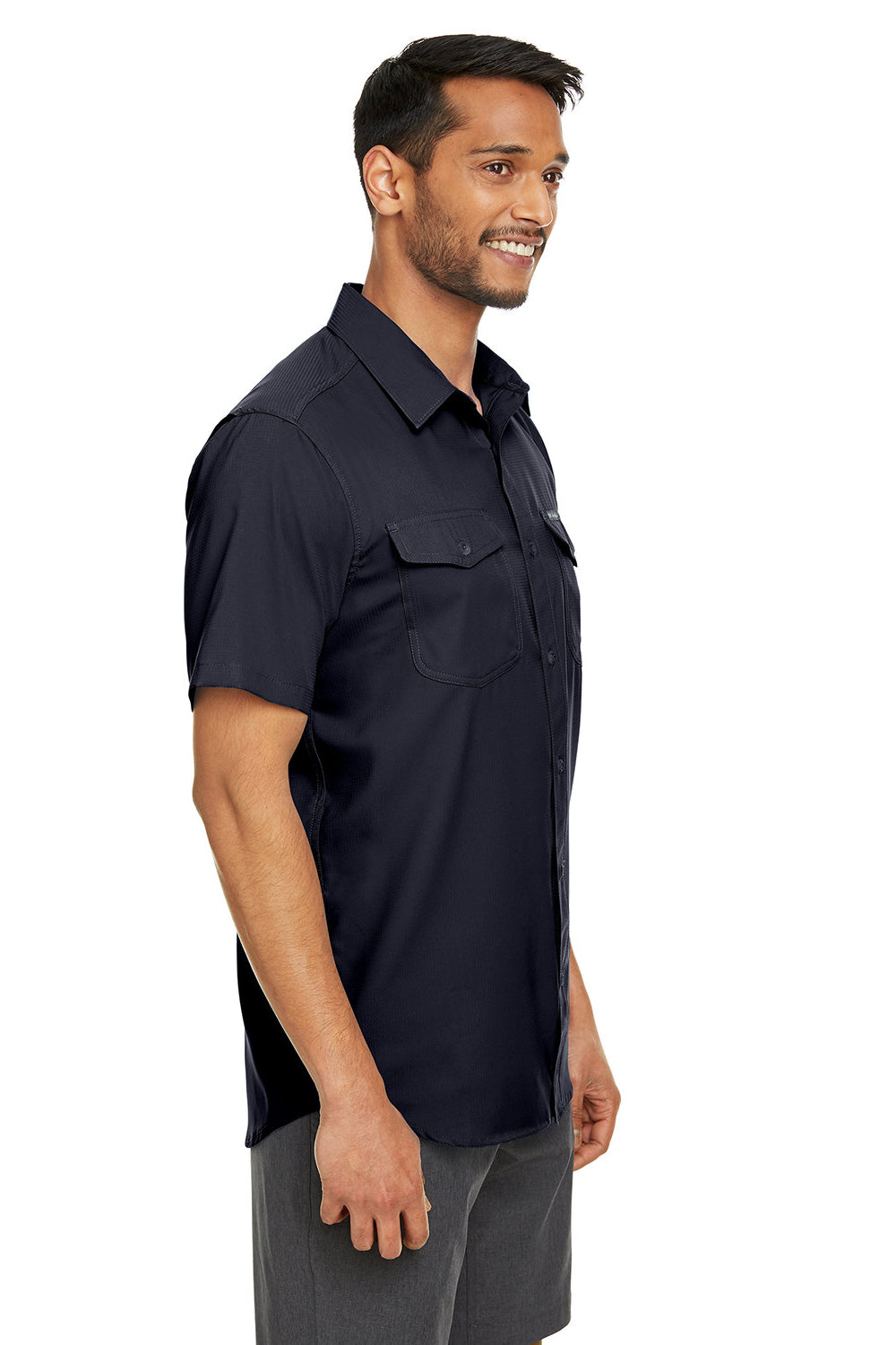 Columbia 1577761 Mens Utilizer II Short Sleeve Button Down Shirt Black 3Q