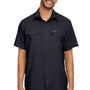 Columbia Mens Utilizer II Moisture Wicking Short Sleeve Button Down Shirt w/ Double Pockets - Black