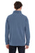 Comfort Colors 1580 Mens 1/4 Zip Sweatshirt Blue Jean Back