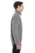 Comfort Colors 1580 Mens 1/4 Zip Sweatshirt Grey Side
