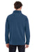 Comfort Colors 1580 Mens 1/4 Zip Sweatshirt Navy Blue Back