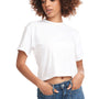 Next Level Womens Ideal Crop Short Sleeve Crewneck T-Shirt - White - NEW