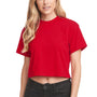 Next Level Womens Ideal Crop Short Sleeve Crewneck T-Shirt - Red - NEW