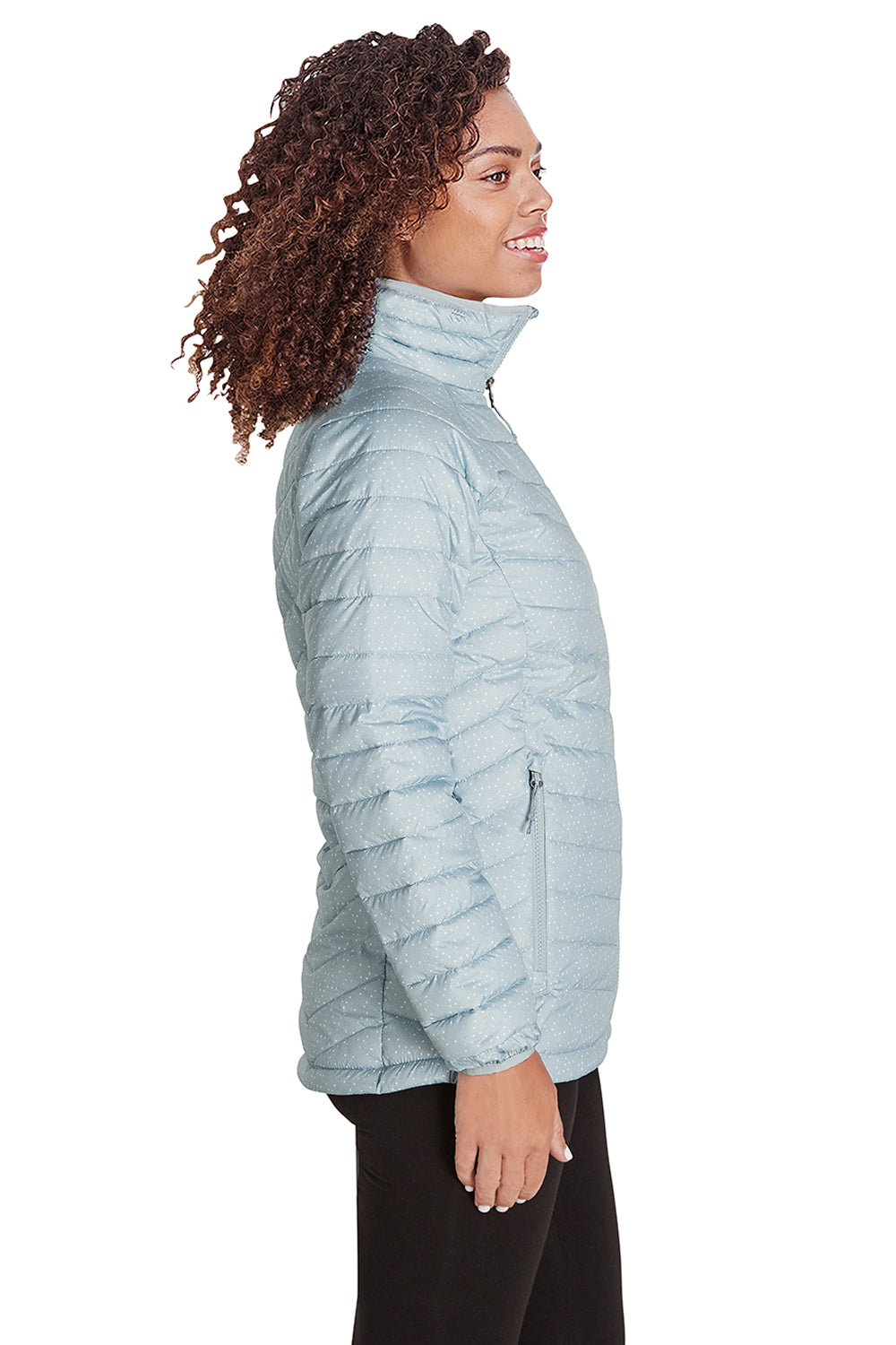 Columbia 1699061 Womens Powder Lite Full Zip Jacket Cirrus Grey Side