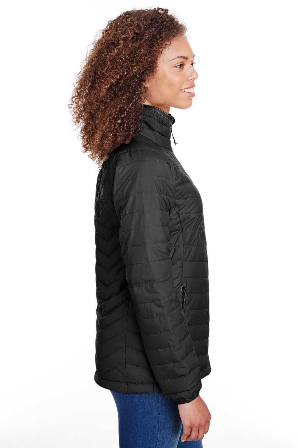 Columbia 1699061 Womens Powder Lite Full Zip Jacket Black Side