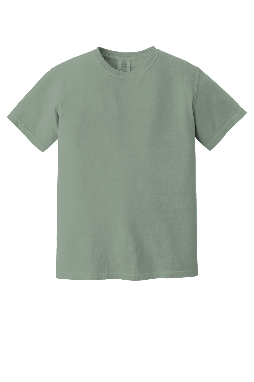 Comfort Colors Mens Short Sleeve Crewneck T-Shirt Bay Green Flat Front