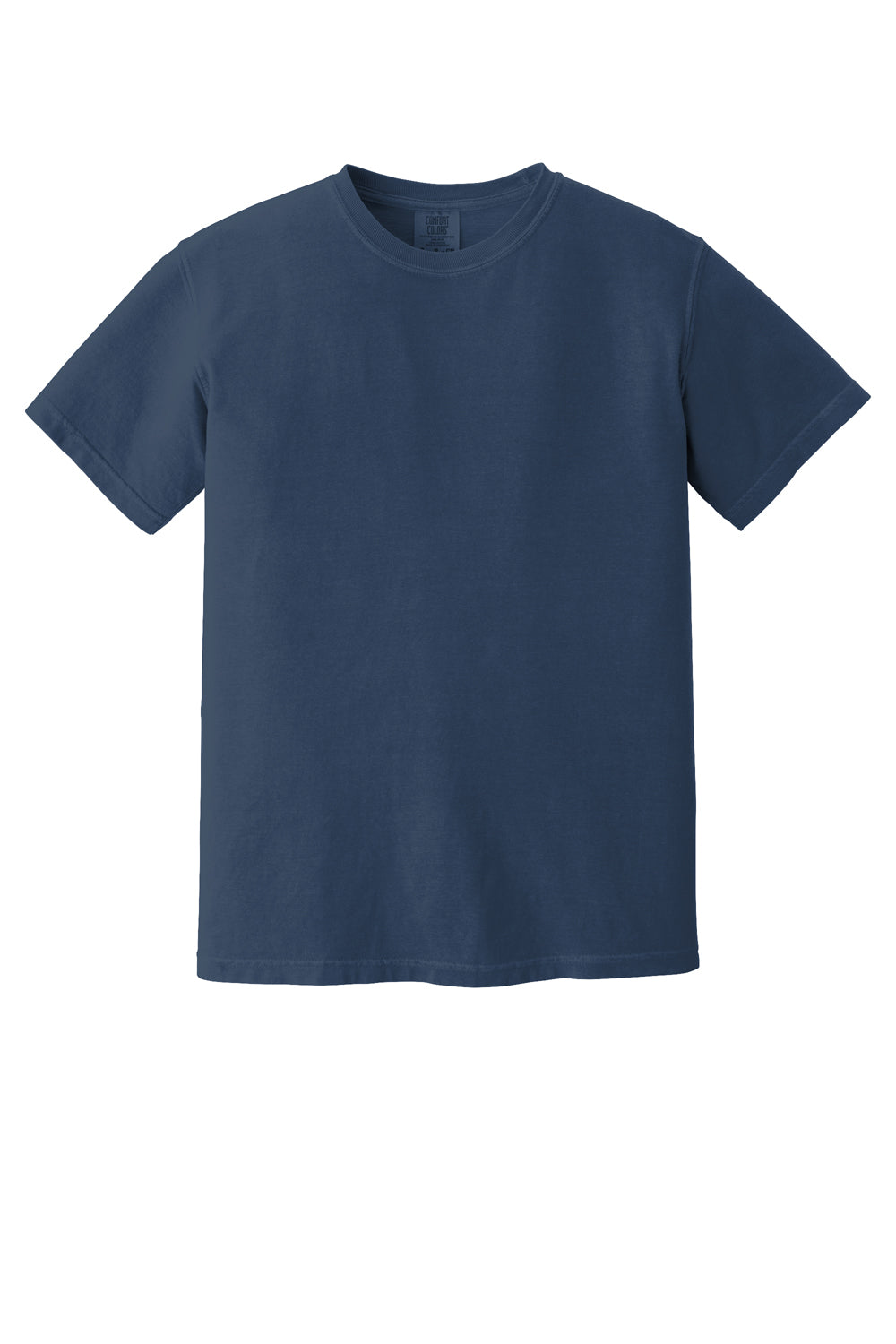 Comfort Colors Mens Short Sleeve Crewneck T-Shirt China Blue Flat Front