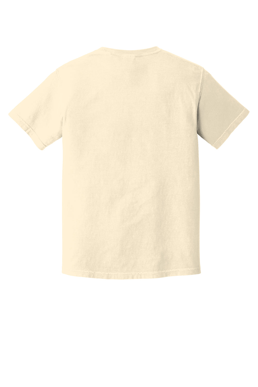 Comfort Colors Mens Short Sleeve Crewneck T-Shirt Ivory Flat Back