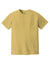 Comfort Colors 1717/C1717 Mens Short Sleeve Crewneck T-Shirt Mustard Yellow Flat Front
