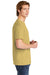 Comfort Colors 1717/C1717 Mens Short Sleeve Crewneck T-Shirt Mustard Yellow Side