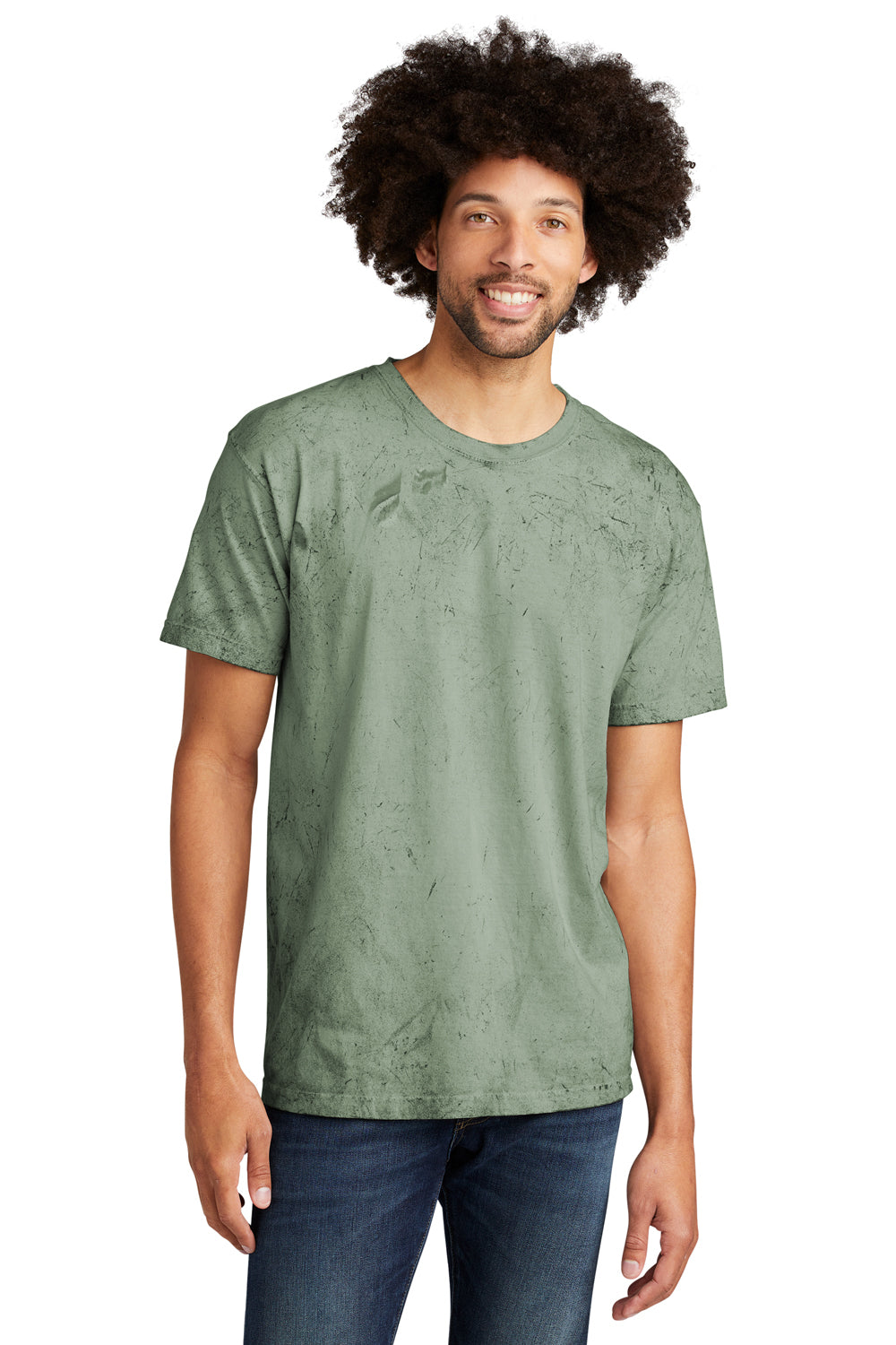 Comfort Colors 1745 Color Blast Short Sleeve Crewneck T-Shirt Fern Green Front