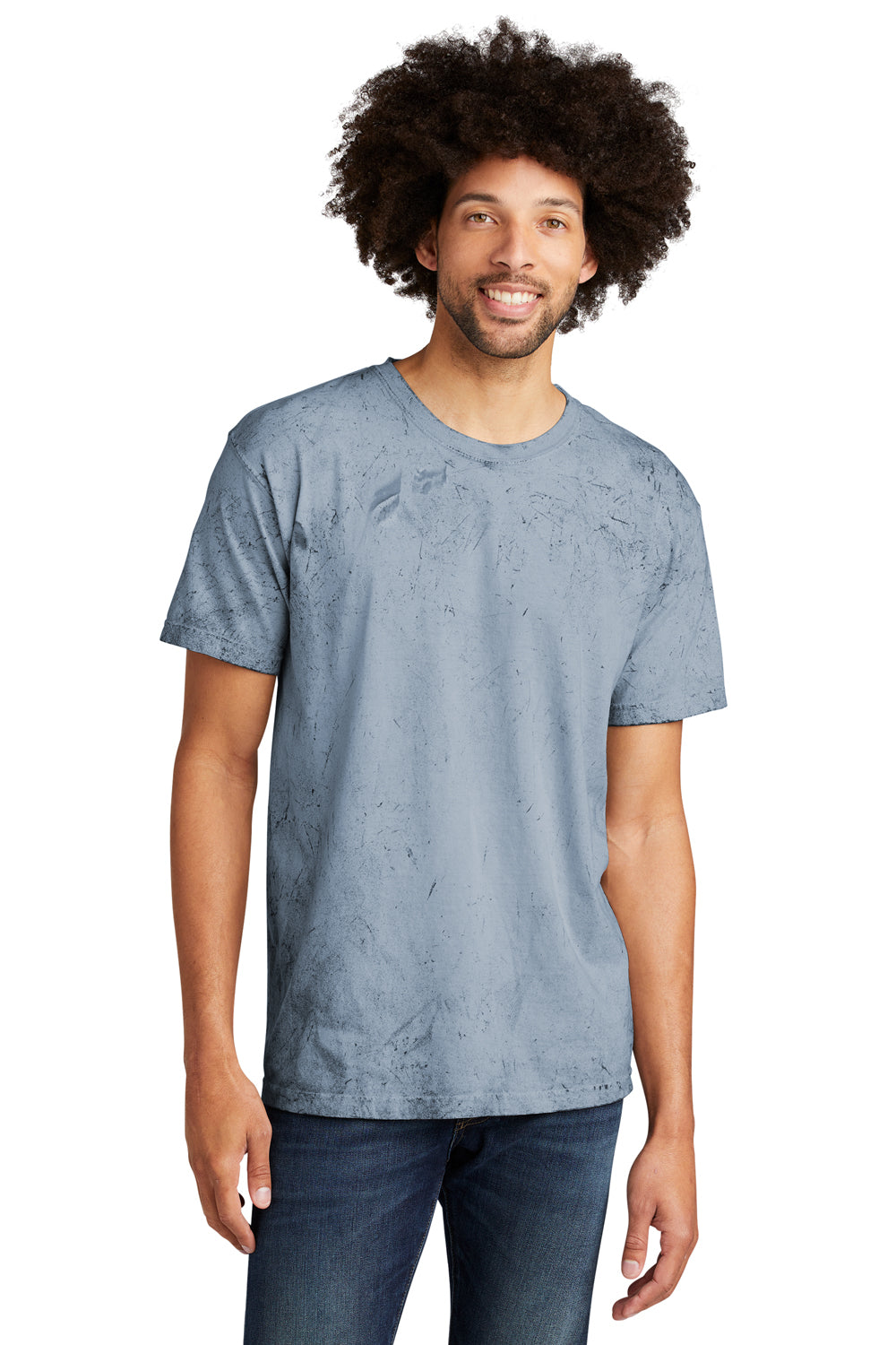 Comfort Colors 1745 Color Blast Short Sleeve Crewneck T-Shirt Ocean Blue Front