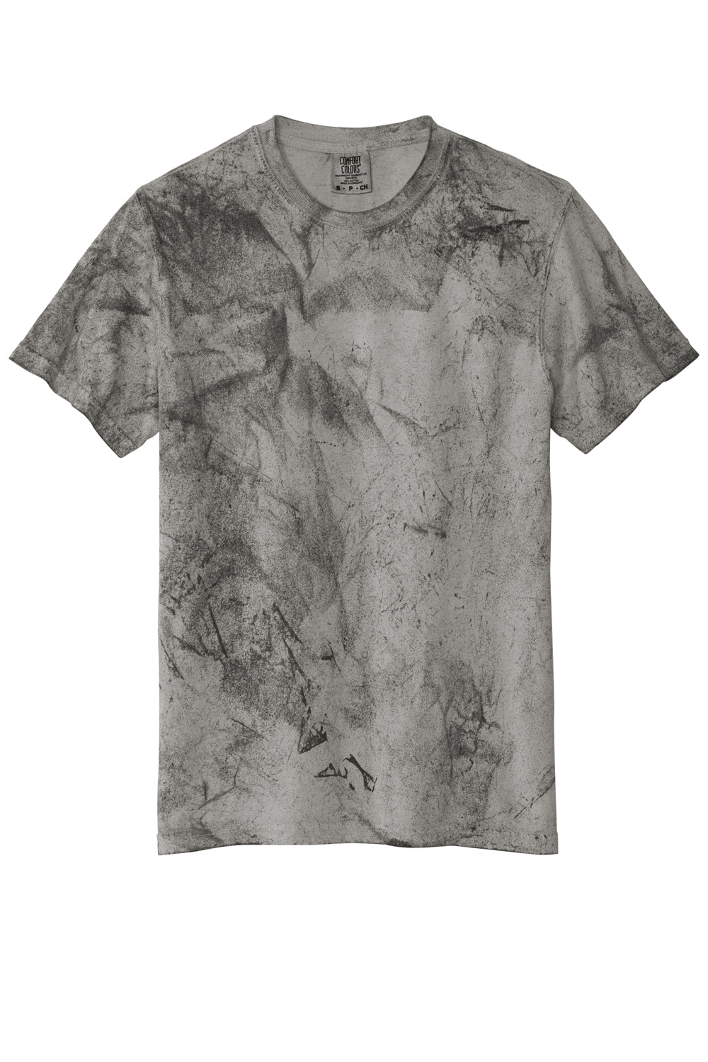 Comfort Colors 1745 Color Blast Short Sleeve Crewneck T-Shirt Smoke Grey Flat Front