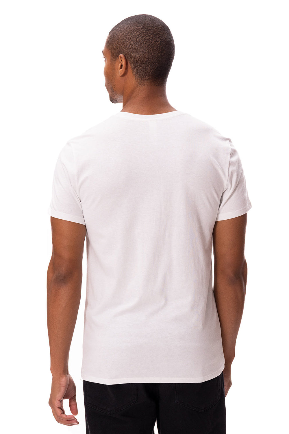 Threadfast Apparel 180A Mens Ultimate Short Sleeve Crewneck T-Shirt White Back