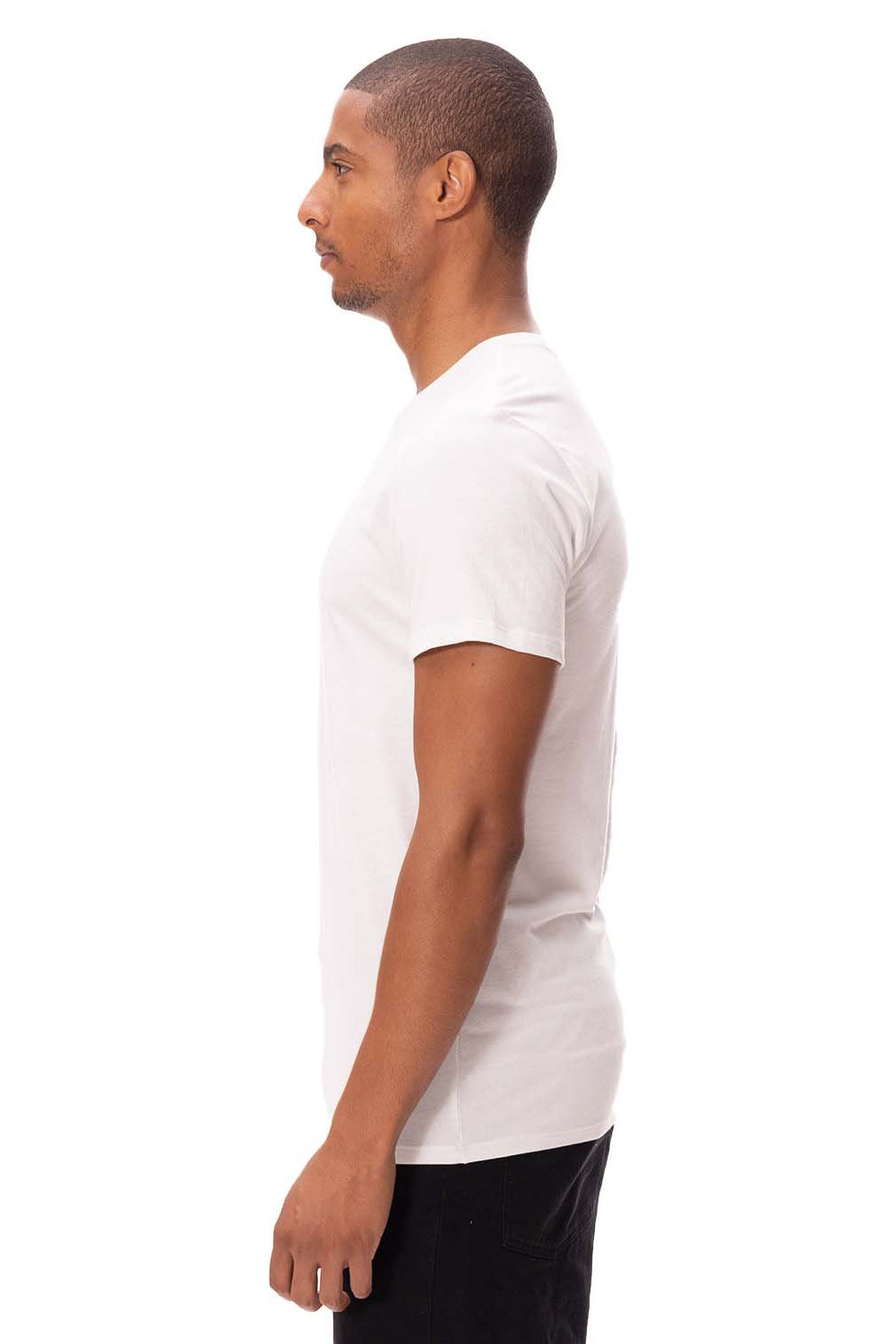 Threadfast Apparel 180A Mens Ultimate Short Sleeve Crewneck T-Shirt White Side