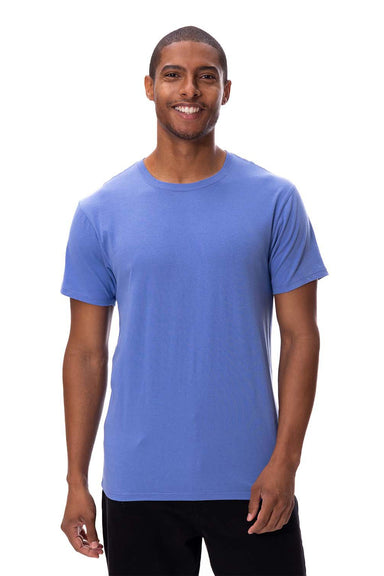Threadfast Apparel 180A Mens Ultimate Short Sleeve Crewneck T-Shirt Denim Blue Front