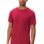 Threadfast Apparel Mens Ultimate Short Sleeve Crewneck T-Shirt - Burgundy - NEW