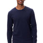Threadfast Apparel Mens Ultimate Long Sleeve Crewneck T-Shirt - Midnight Navy Blue