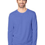 Threadfast Apparel Mens Ultimate Long Sleeve Crewneck T-Shirt - Denim Blue