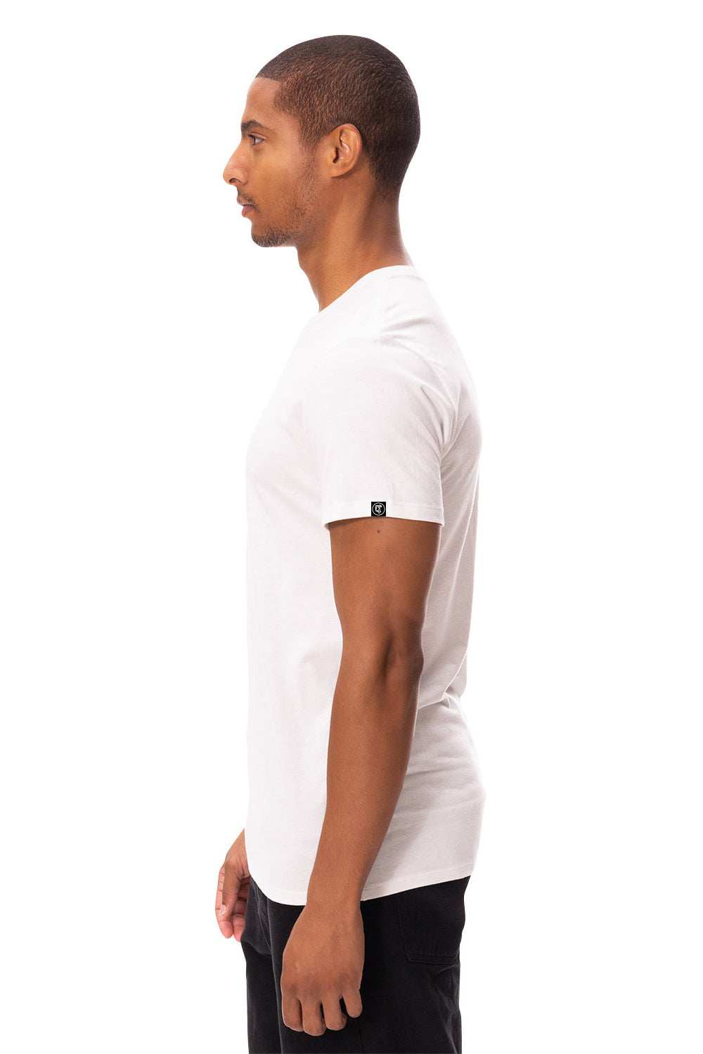 Threadfast Apparel 180NFC Mens Ultimte NFC Short Sleeve Crewneck T-Shirt White Side
