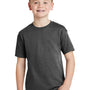 Hanes Youth EcoSmart Short Sleeve Crewneck T-Shirt - Heather Charcoal Grey