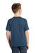 Hanes 5370 Youth EcoSmart Short Sleeve Crewneck T-Shirt Heather Blue Back