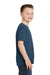 Hanes 5370 Youth EcoSmart Short Sleeve Crewneck T-Shirt Heather Blue Side