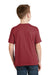 Hanes 5370 Youth EcoSmart Short Sleeve Crewneck T-Shirt Heather Red Back