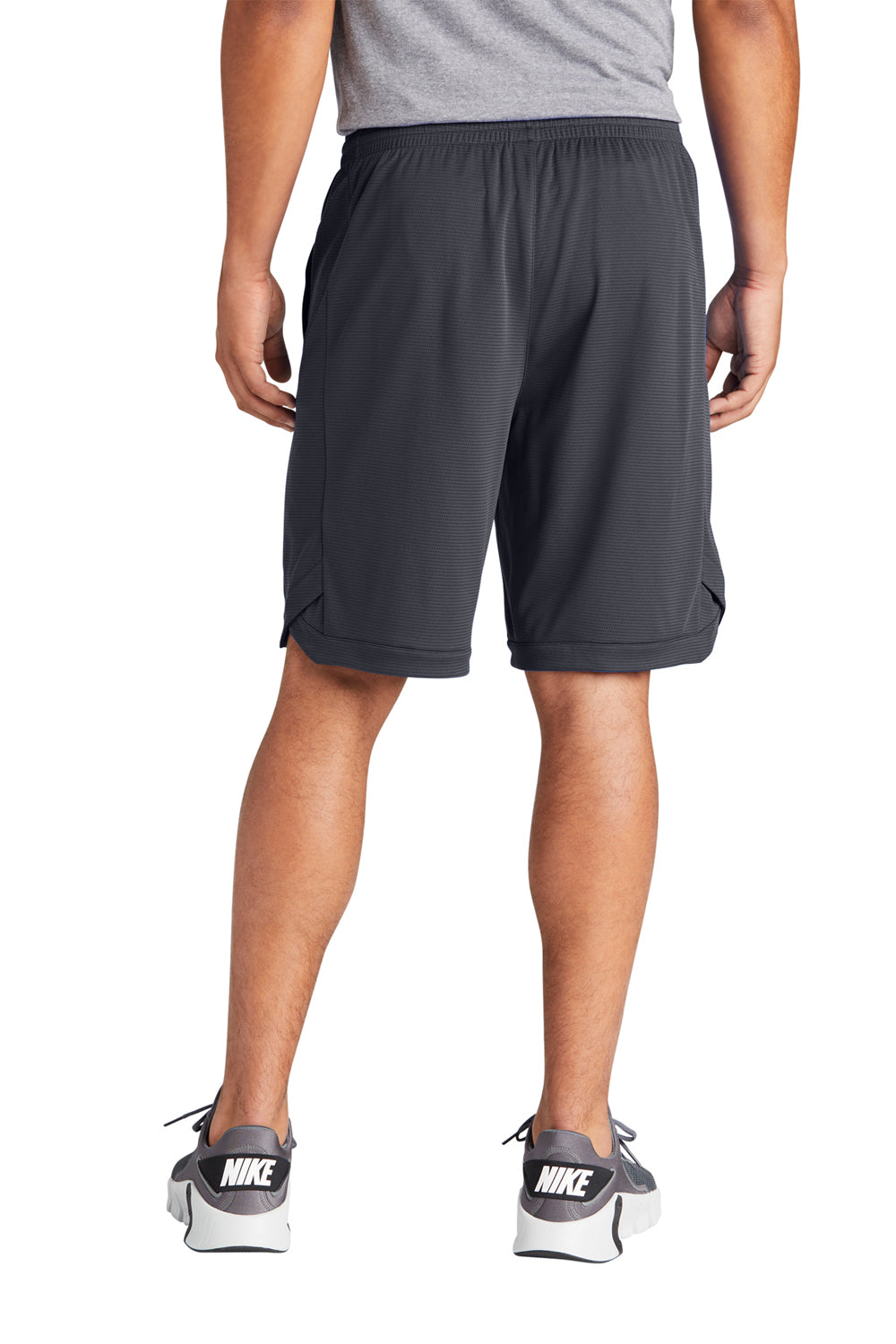 Sport-Tek ST575 Position PosiCharge Shorts w/ Pockets Graphite Grey Back