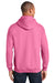 Gildan Mens Hooded Sweatshirt Hoodie Azalea Pink Back