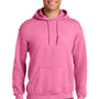 Gildan Mens Pill Resistant Hooded Sweatshirt Hoodie - Azalea Pink