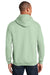 Gildan Mens Hooded Sweatshirt Hoodie Mint Green Back