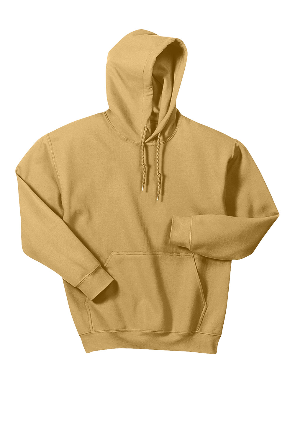 Gildan Mens Hooded Sweatshirt Hoodie Old Gold Flat Front