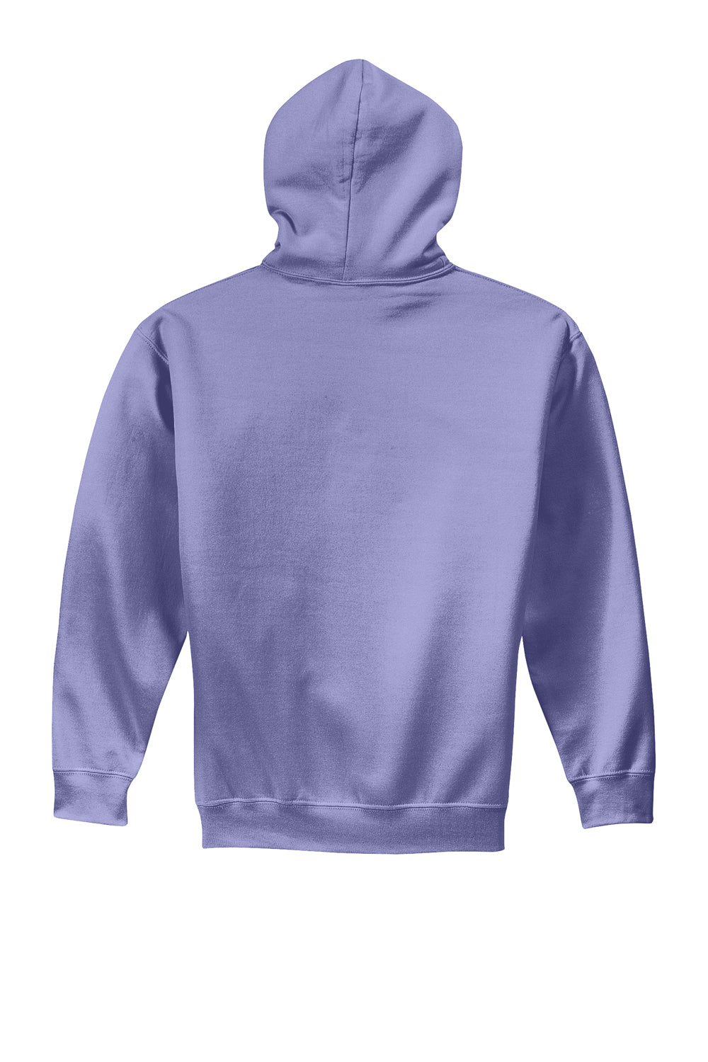 Gildan Mens Hooded Sweatshirt Hoodie Violet Purple Flat Back