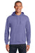 Gildan Mens Hooded Sweatshirt Hoodie Violet Purple Front