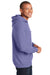 Gildan Mens Hooded Sweatshirt Hoodie Violet Purple Side