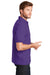 Hanes 054X/054 Mens EcoSmart Short Sleeve Polo Shirt Purple Side