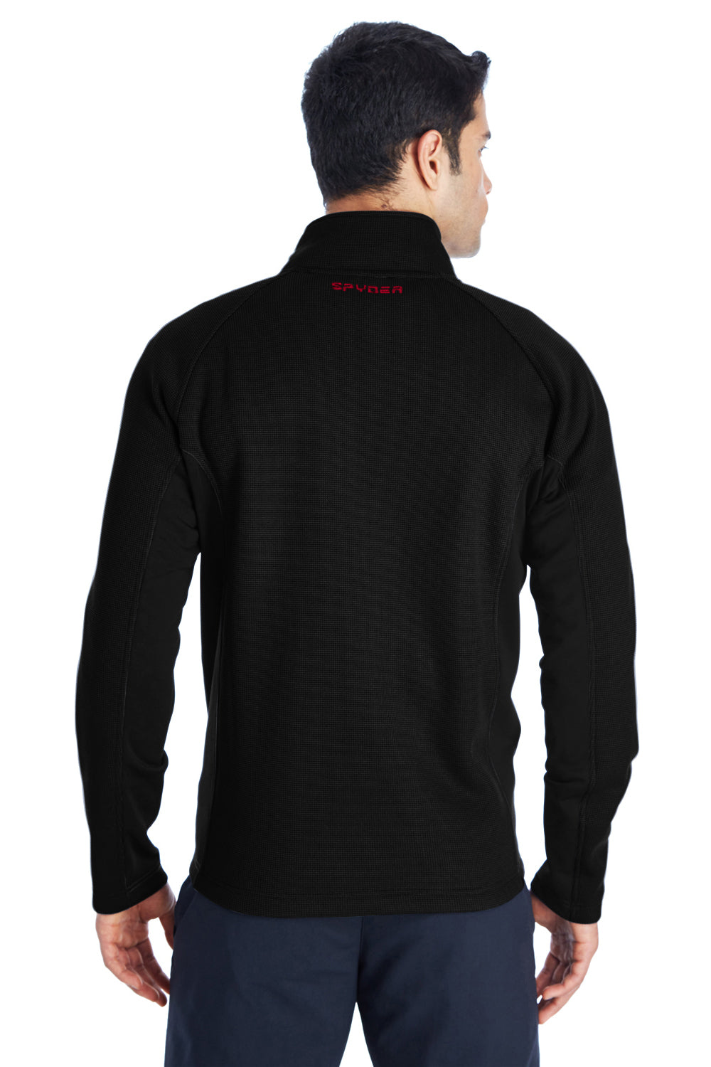 Spyder 187330 Mens Constant Full Zip Sweater Fleece Jacket Black Back