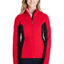 Spyder Womens Constant Full Zip Sweater Fleece Jacket - Red/Black