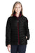 Spyder 187336 Womens Supreme Puffer Full Zip Jacket Black Front