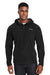 Columbia 1954251 Mens Steens Mountain Novelty 1/4 Snap Hooded Jacket Black Front