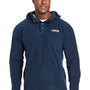 Columbia Mens Steens Mountain Novelty 1/4 Snap Hooded Jacket - Collegiate Navy Blue