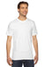 American Apparel 2001 Mens USA Made Fine Jersey Short Sleeve Crewneck T-Shirt White Front