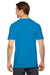 American Apparel 2001 Mens USA Made Fine Jersey Short Sleeve Crewneck T-Shirt Teal Blue Back
