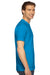 American Apparel 2001 Mens USA Made Fine Jersey Short Sleeve Crewneck T-Shirt Teal Blue Side
