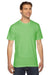 American Apparel 2001 Mens USA Made Fine Jersey Short Sleeve Crewneck T-Shirt Grass Green Front